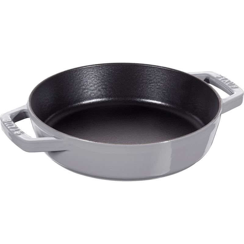 Staub - głęboka patelnia żeliwna 20 cm szara