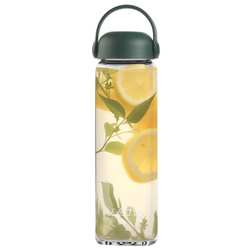 Vialli Design - Szklana butelka na wodę Fuori 540 ml zielona