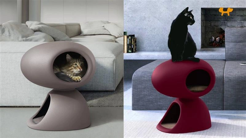 United Pets - Legowisko dla kota CAT CAVE, czerwone