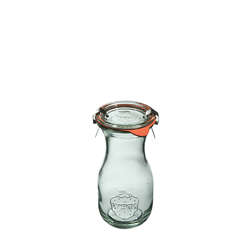 WECK - Butelka Saftflasche 290 ml z pokrywką, uszczelką i 2 zapinkami – 6 szt