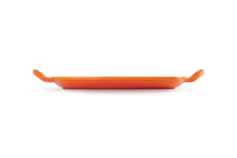 Le Creuset - patelnia żeliwna grillowa z dwoma uchwytami 30 cm Płomienna