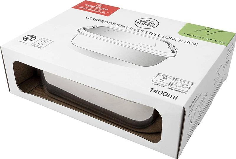 Grunwerg - Pojemnik na lunch 1,4 l stal nierdzewna