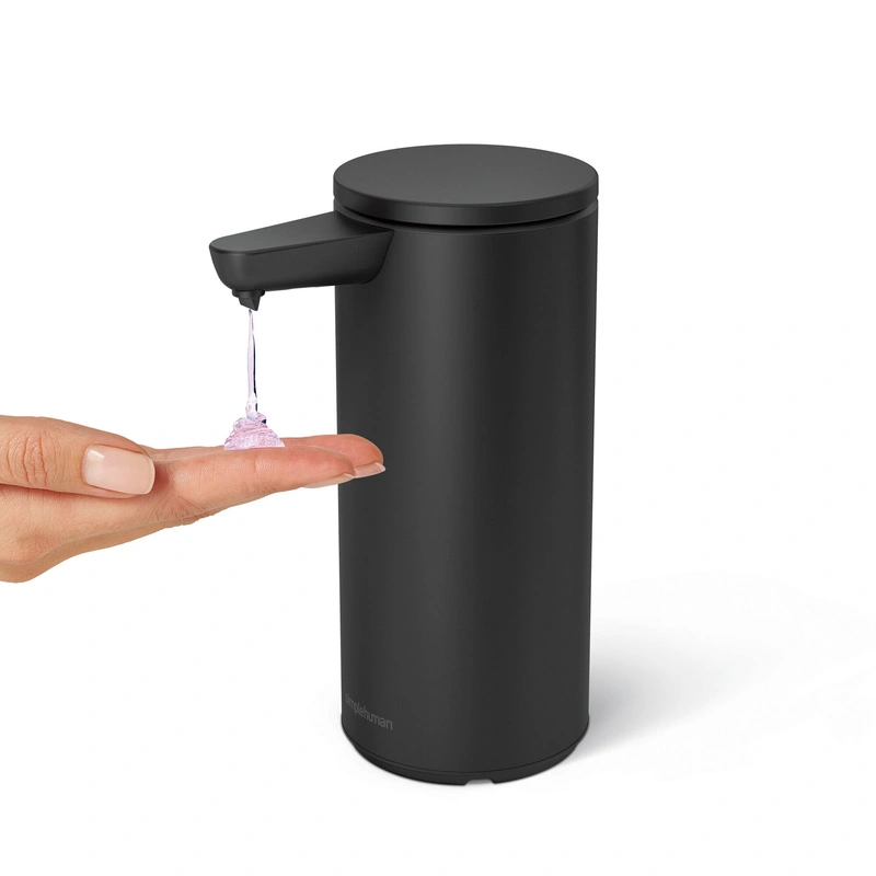 Simplehuman - Dozownik bezdotykowy 266 ml - matowa czarna stal nierdzewna