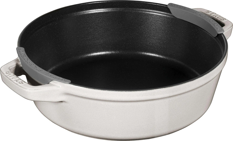 Staub - zestaw 3 naczyń żeliwnych+ pokrywka 24 cm truflowy