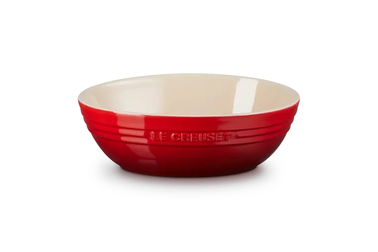 Le Creuset - Owalna miska do serwowania 29 cm wiśniowa