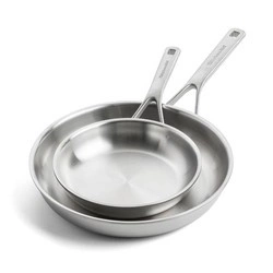 KitchenAid - Patelnie 3-warstwowe stalowe zestaw 20+28 cm