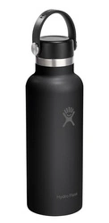 Hydro Flask - Butelka 18 oz Standard z nakrętką Flex, czarna