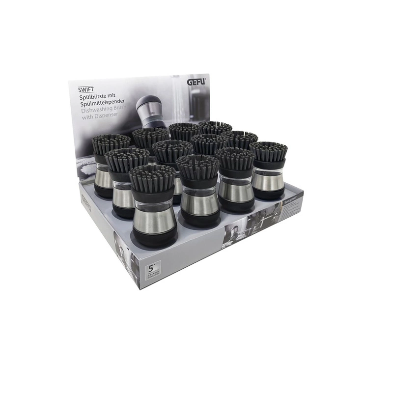 GEFU - display 12x szczotka do mycia z pojemn. SWIFT