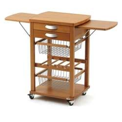 ARREDAMENTI - SANTIAGO Wózek kuchenny - 55 x 45 cm, Brązowy