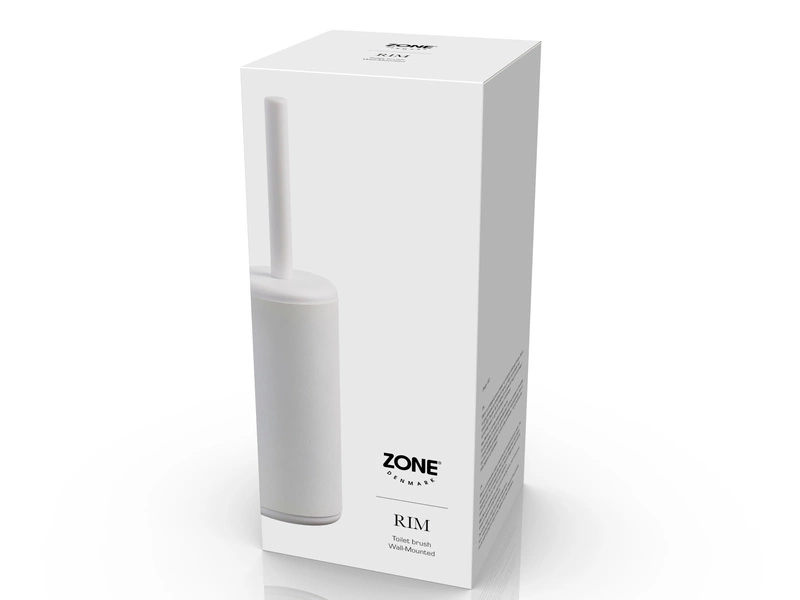 Zone Denmark - Szczotka ścienna do WC Rim White