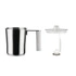 Alessi - spieniacz do mleka, biały PLISSE