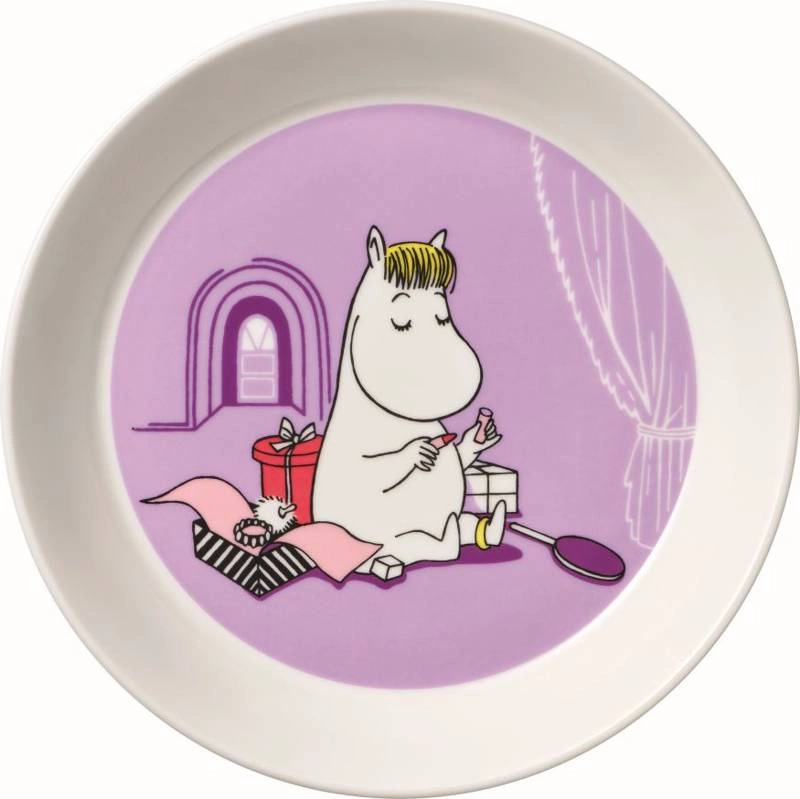 Arabia - Muminki talerz Panna Migotka lila 19 cm