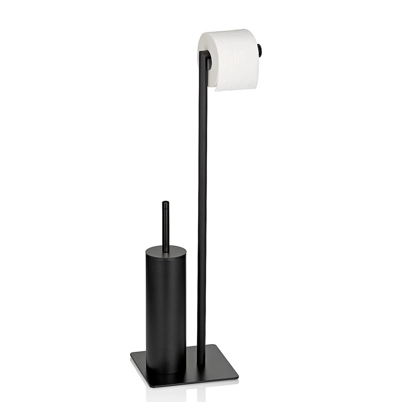 Kela - Stojak WC +szczotka toaletowa czarny Style