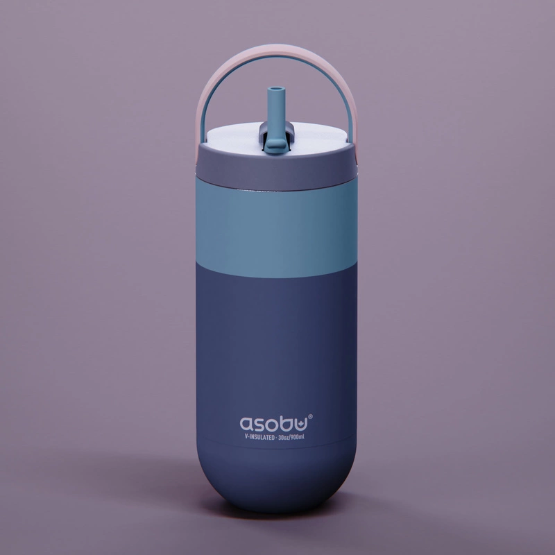 ASOBU - ASOBU butelka termiczna ORBIT PASTEL BLUE 900ml PURAMIC