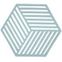 Zone Denmark - Podkładka pod naczynia Hexagon Fog Blue