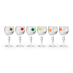 Qualy - Znaczniki na szklanki Leaf My Glass