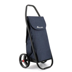 Rolser - Wózek na zakupy Com Tweed 8 Black Tube granatowy