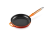 Le Creuset - patelnia żeliwna z drewnianym uchwytem 24 cm płomienna