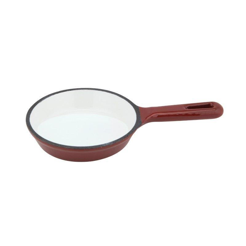 Ilsa - Mini patelnia żeliwna 13 cm czerwona