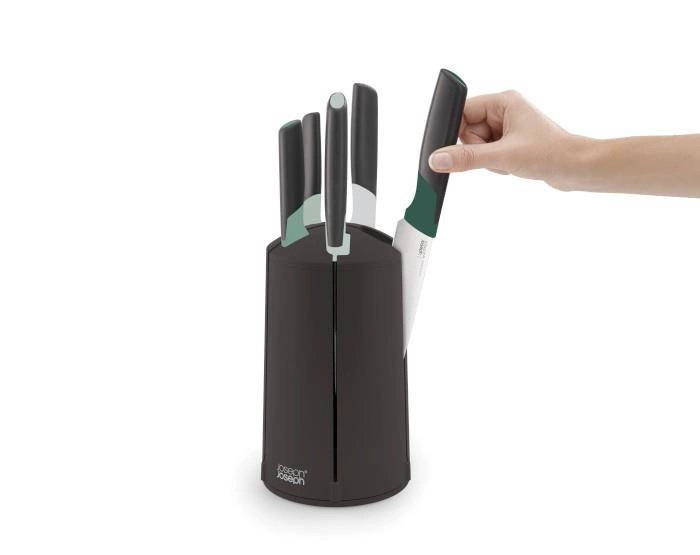 Joseph Joseph - Zestaw 5 noży w bloku, Elevate Sage