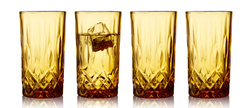 Lyngby Glas - Szklanki do drinków Sorrento 380 ml 4 sztuki amber