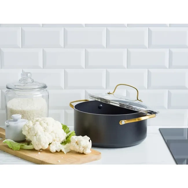 Blue Diamond - Garnek z pokrywką 24 cm 4,9 l Gold Edition