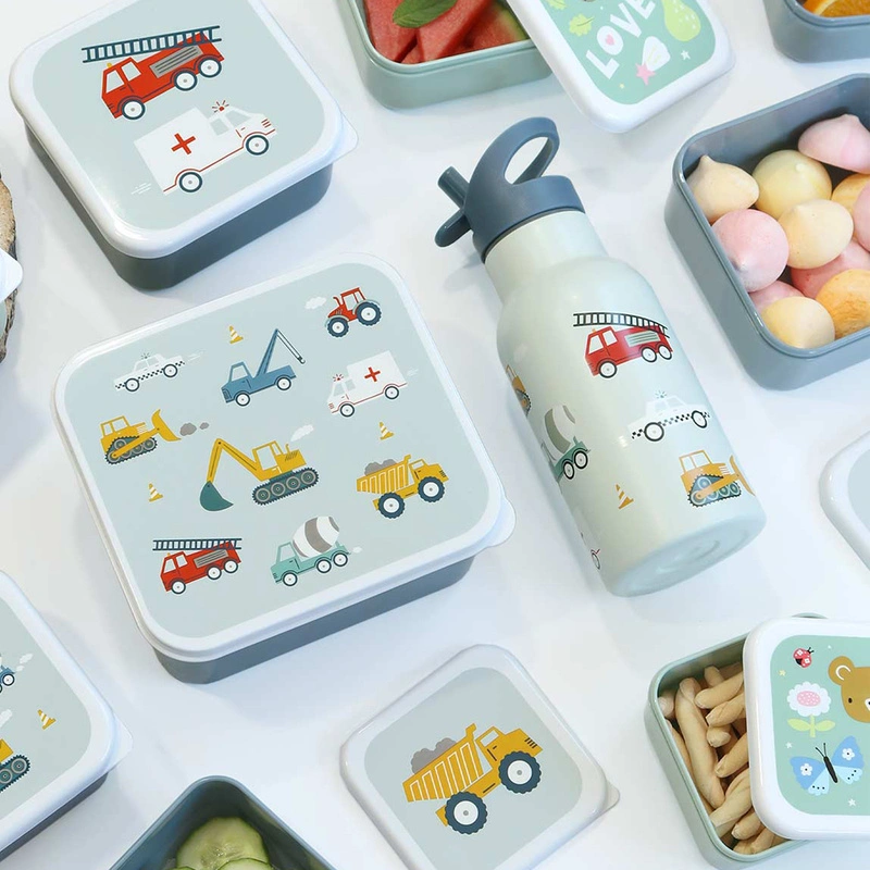 A Little Lovely Company - Lunchboxy dla dzieci VEHICLES