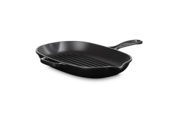 Le Creuset - patelnia żeliwna grillowa 32 cm Czarny Mat
