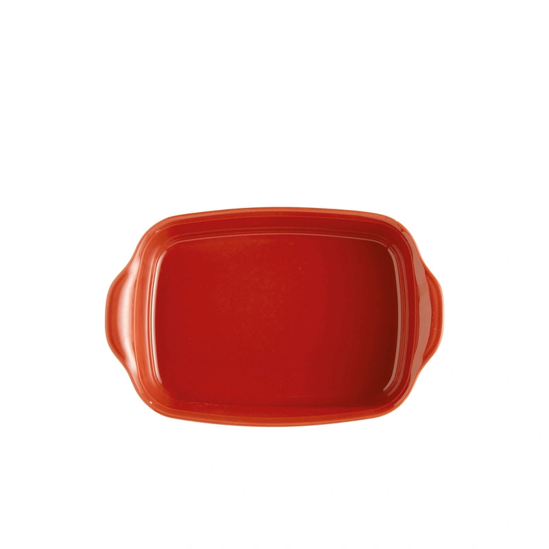 Emile Henry - Prostokątne naczynie do zapiekania 30x19cm - czerwony