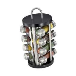 Kuchenprofi - obrotowy stojak na 16 przypraw, śred. 20 x 35 cm, czarny