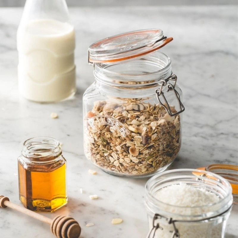 Kilner - Słoik 1l, Square Clip Top Jar