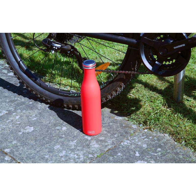 Lurch - butelka termiczna, stalowa, 0,75 l, różowa