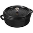 Staub - niski garnek brytfanna żeliwna czarna 3,8 l 26 cm
