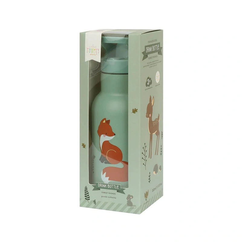 A Little Lovely Company - Butelka na wodę dla dzieci FOREST FRIENDS 0,35L