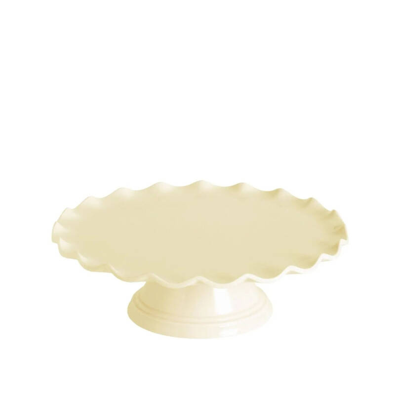 A Little Lovely Company - Patera z falistym brzegiem VANILLA 27.5 cm