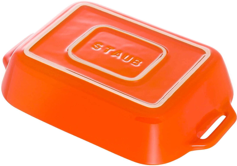 Staub - prostokątny półmisek ceramiczny 1.1 l, pomarańczowy