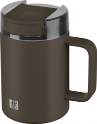 Zwilling - THERMO PLUS Kubek termiczny z uchwytem - 380ml, brązowy