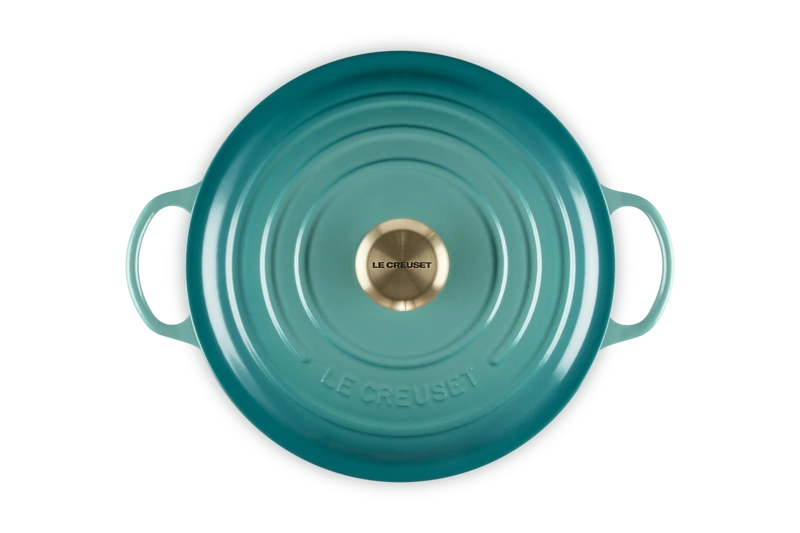 Le Creuset - La Marmite garnek żeliwny rodzinny bleu riviera 26 cm