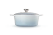 Le Creuset - garnek żeliwny Signature 24 cm 4,2 l Coastal Blue