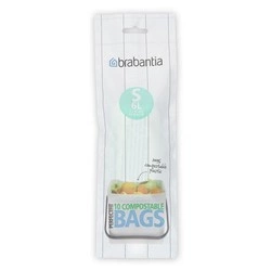 Brabantia - Worki biodegradowalne 6L rozmiar S 10 sztuk