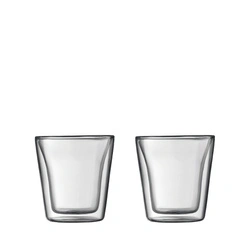 Bodum - szklanki z podwójną ścianką Canteen 100 ml 2szt Transparent