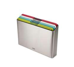 Joseph Joseph - Zestaw 4 desek do krojenia Folio™, srebrny