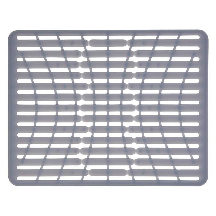 OXO - Mata do zlewu 32x41cm. silikon szara GoodGrips