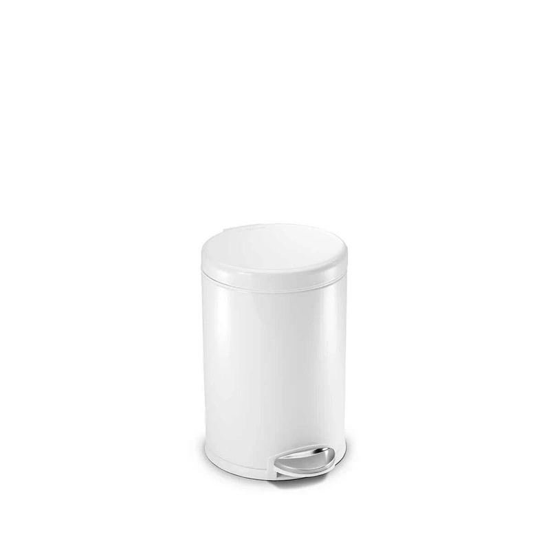 simplehuman - Kosz na śmieci 4.5L pedałowy - biały