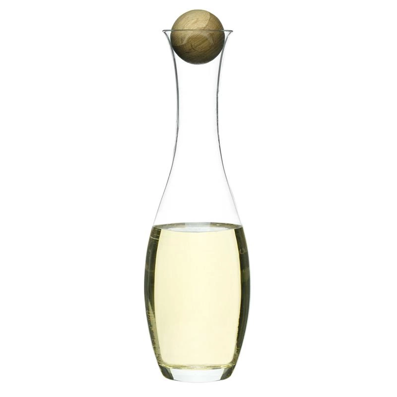 Sagaform - karafka do wina z dębowym korkiem Oval Oak 1L