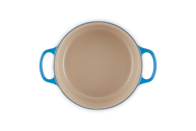 Le Creuset - garnek żeliwny emaliowany Signature 22 cm 3,3 l azure