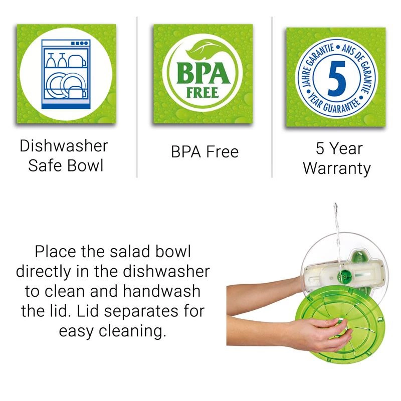 Zyliss - Wirówka/suszarka do sałaty Swift-Dry 22 cm zielona