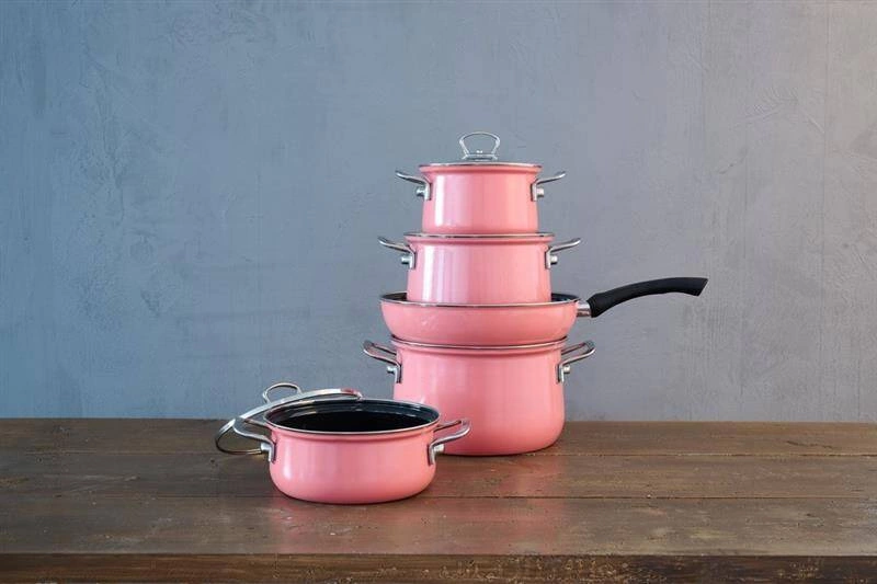 Riess - Riess- Zestaw garnków 5cz. Pink