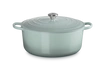 Le Creuset brytfanna żeliwna emaliowana Signature okrągła 34 cm 12 l sea salt