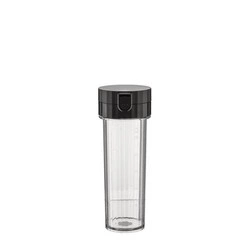 Alessi - pojemnik ON THE GO 550 ml, czarny Plisse